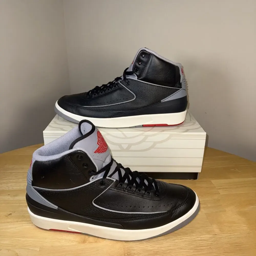 Air Jordan 2 Retro Black Cement Size 14 DR8884-001 Worn Across The Hall